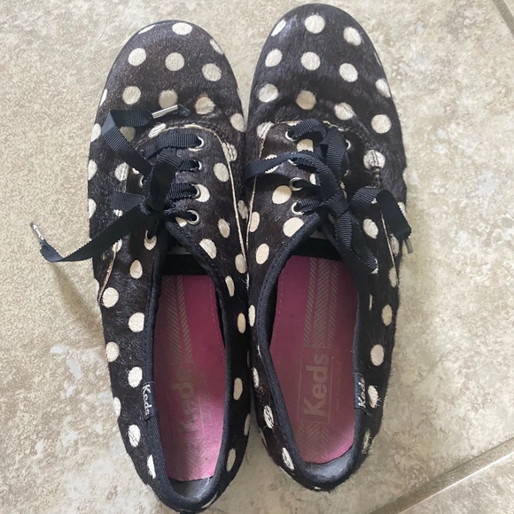 Keds Vintage Polka Dot Sneakers Size 8 - Picture 9 of 10